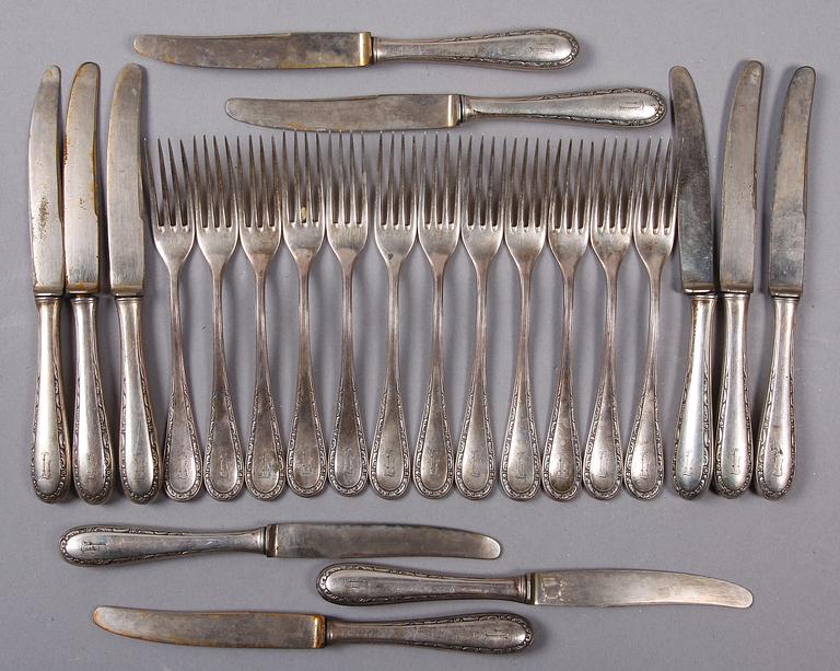 SMÖRGÅSBESTICK, 23 delar, silver, Fried. Ander & Eisner, Tyskland.