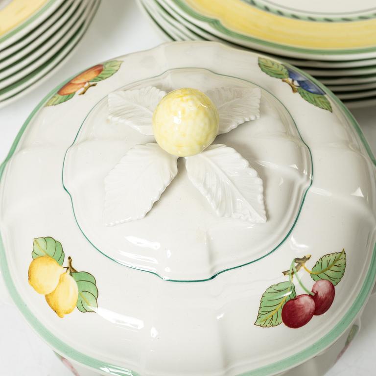 Servis, 29 delar, porslin, "French Garden Fleurence", Villeroy Bosch, Tyskland.