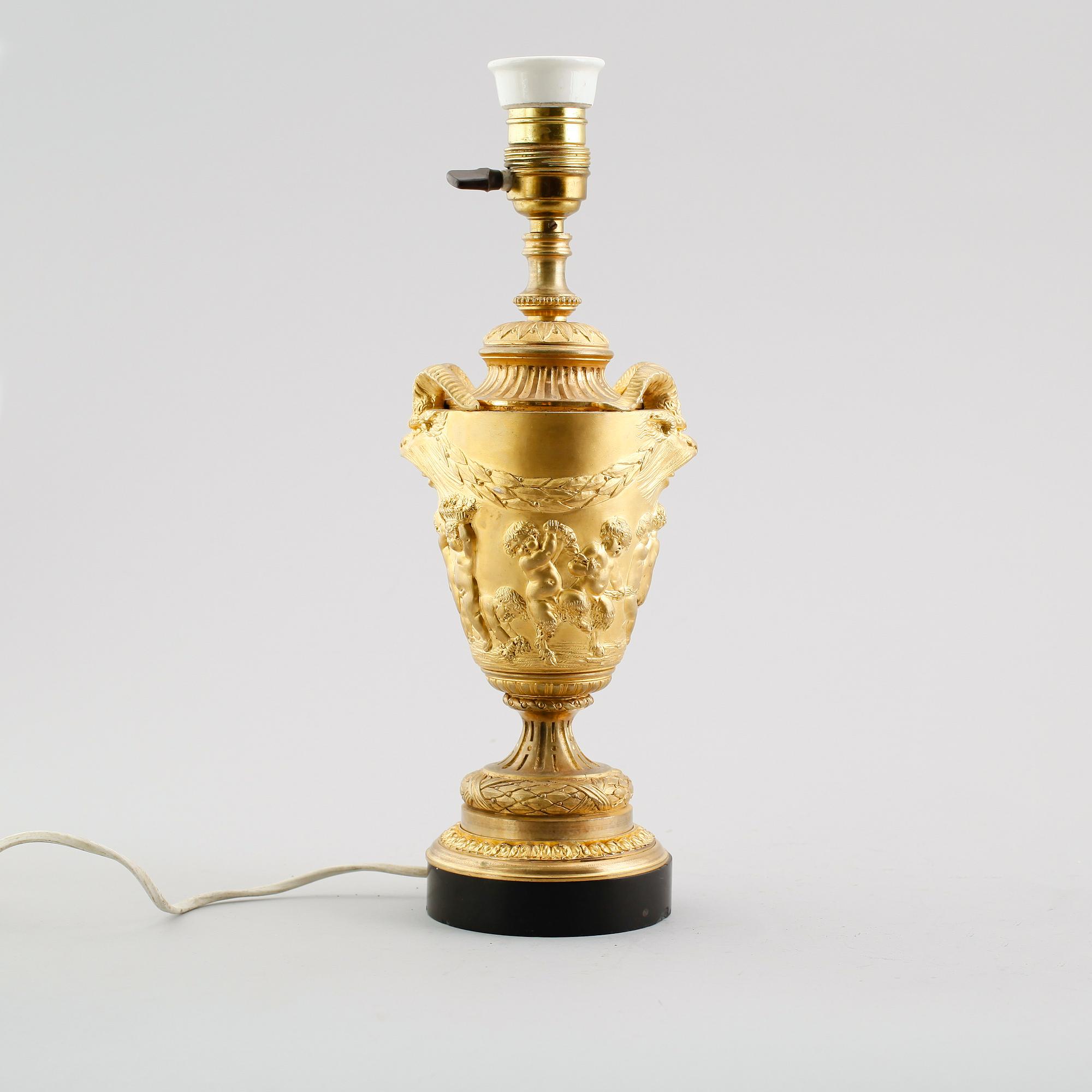 BORDSLAMPA, empirestil, 1800-/1900-tal.