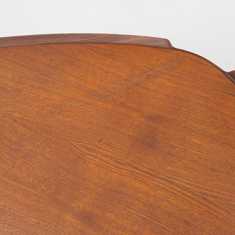 A teak veneered coffee table, 1960's.