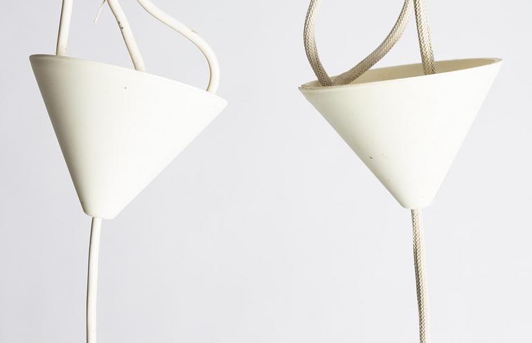 Hans-Agne Jakobsson, Ceiling lamps, a pair, "T 777", Markaryd, second half of the 20th century.