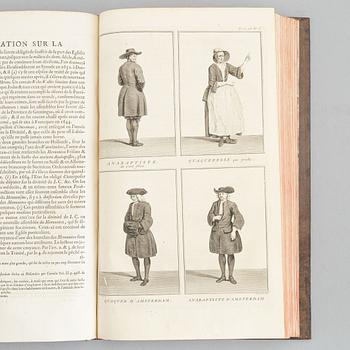 With 248 engraved plates relating to religious costumes and ceremonies, including distant lands such as China, 9 vols.