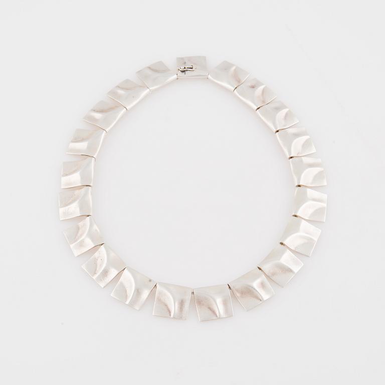 COLLIER, galaktiska toppar, Björn Weckström, Lapponia 1978. Silver.