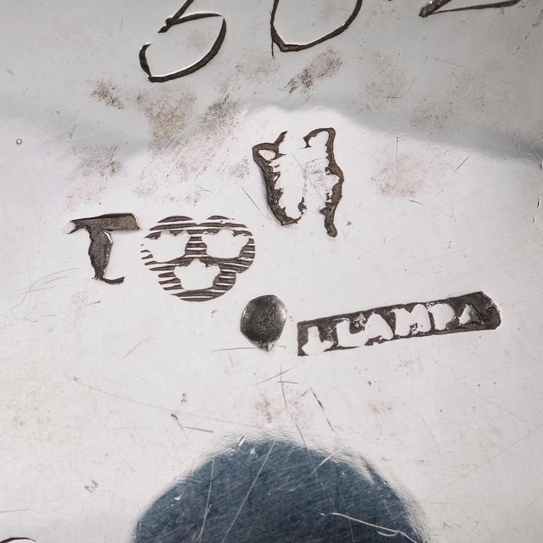 A Swedish 18th century silver coffee-/milk-jug, marks of Jacob Lampa, Stockholm 1777.