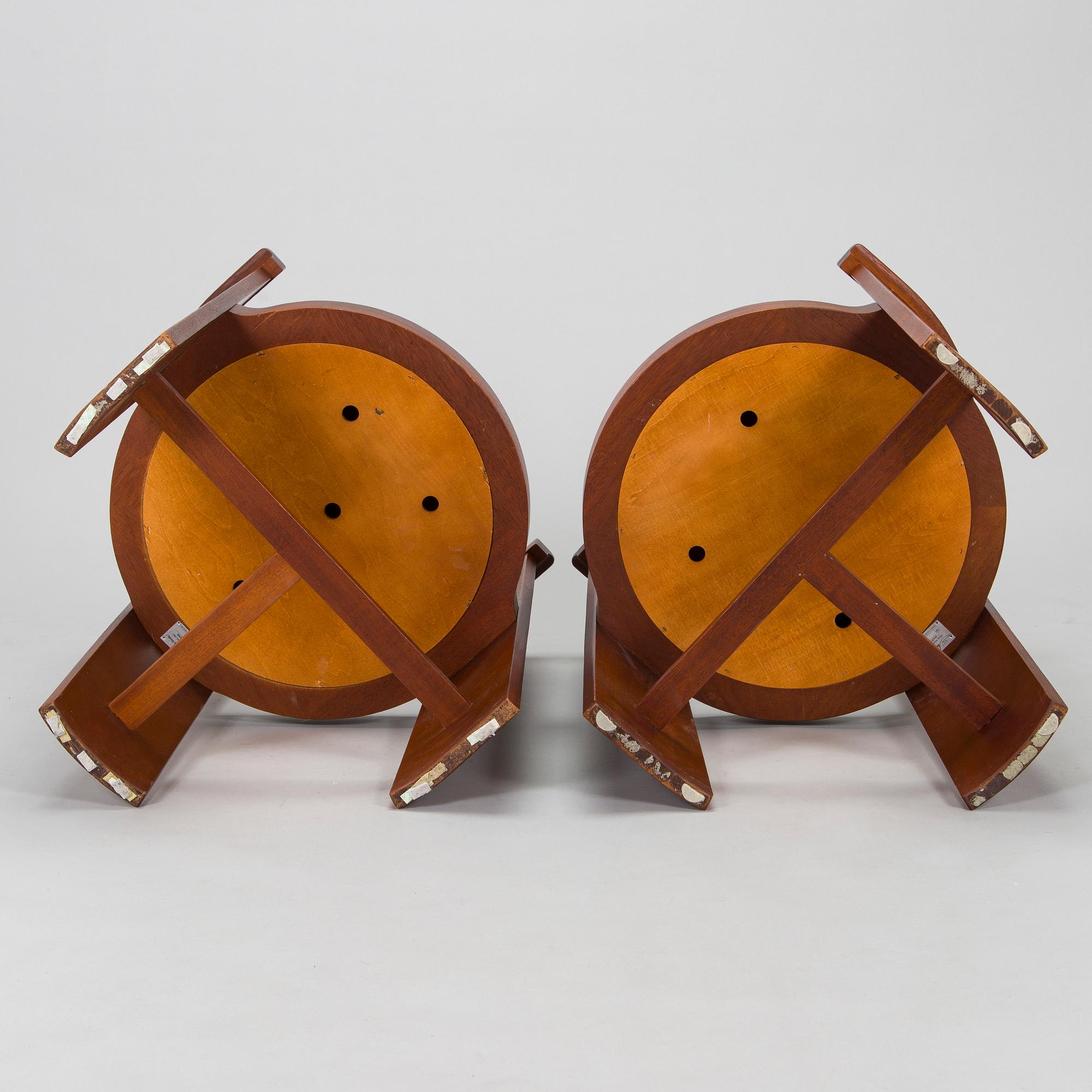 Eliel Saarinen, karmstolar, ett par, "Hannes", Adelta Oy, Finland.