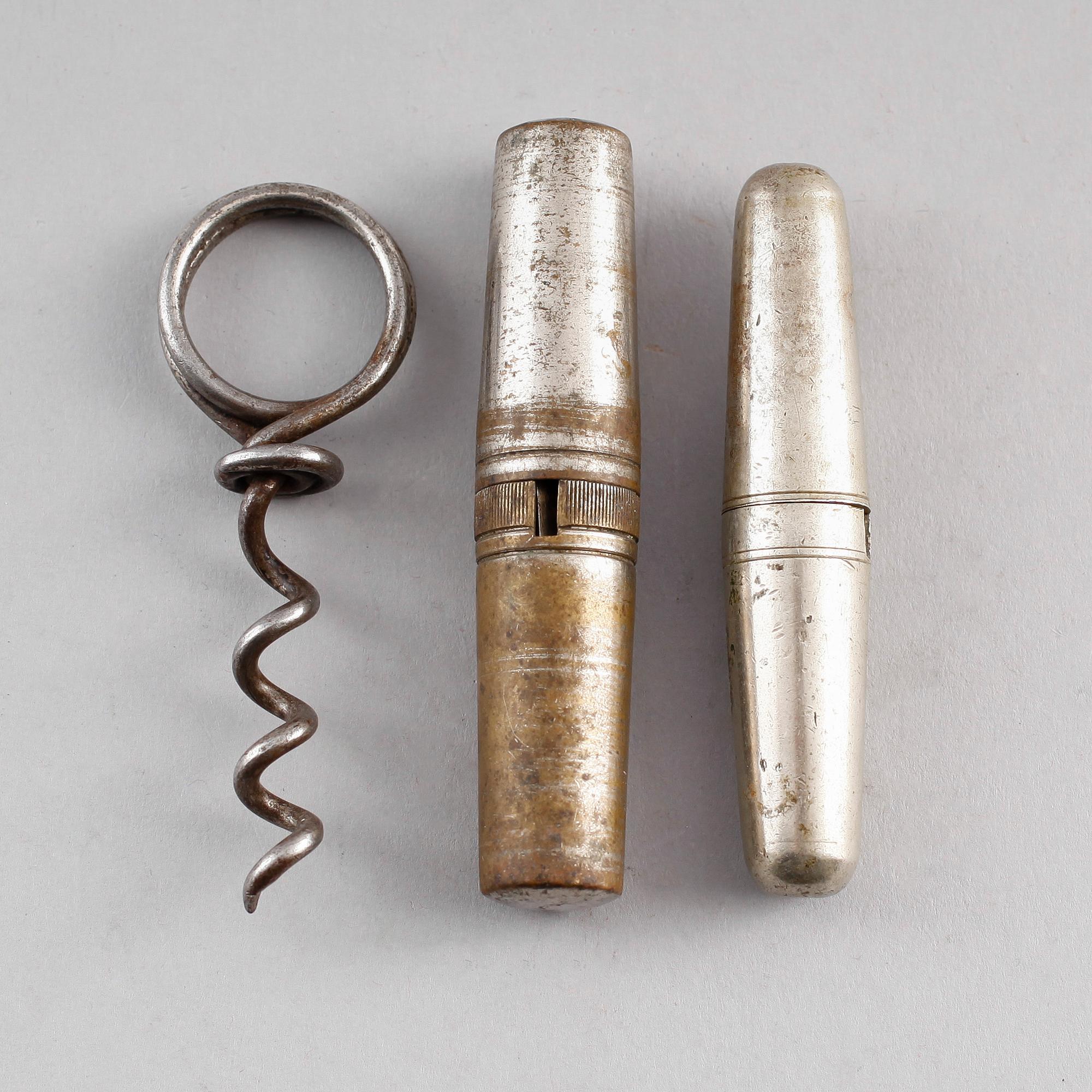 KORKSKRUVAR, 3 st, 1800-talets andra hälft.