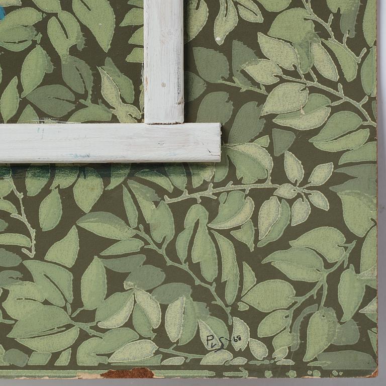 Philip von Schantz, mixed media on panel, signed and dated -68.