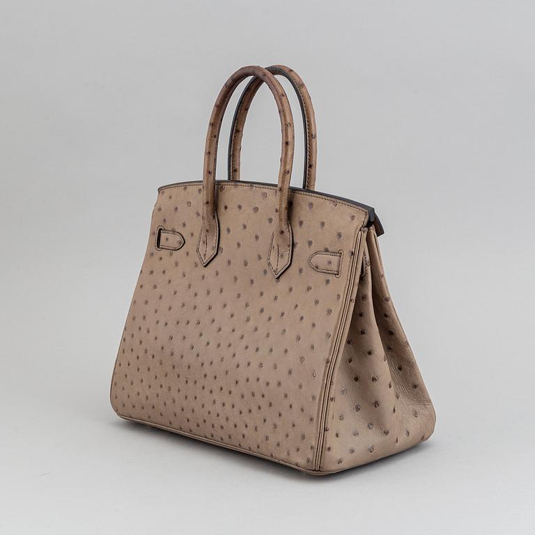 HERMÈS, väska, "Birkin 30", ostrich 2013.