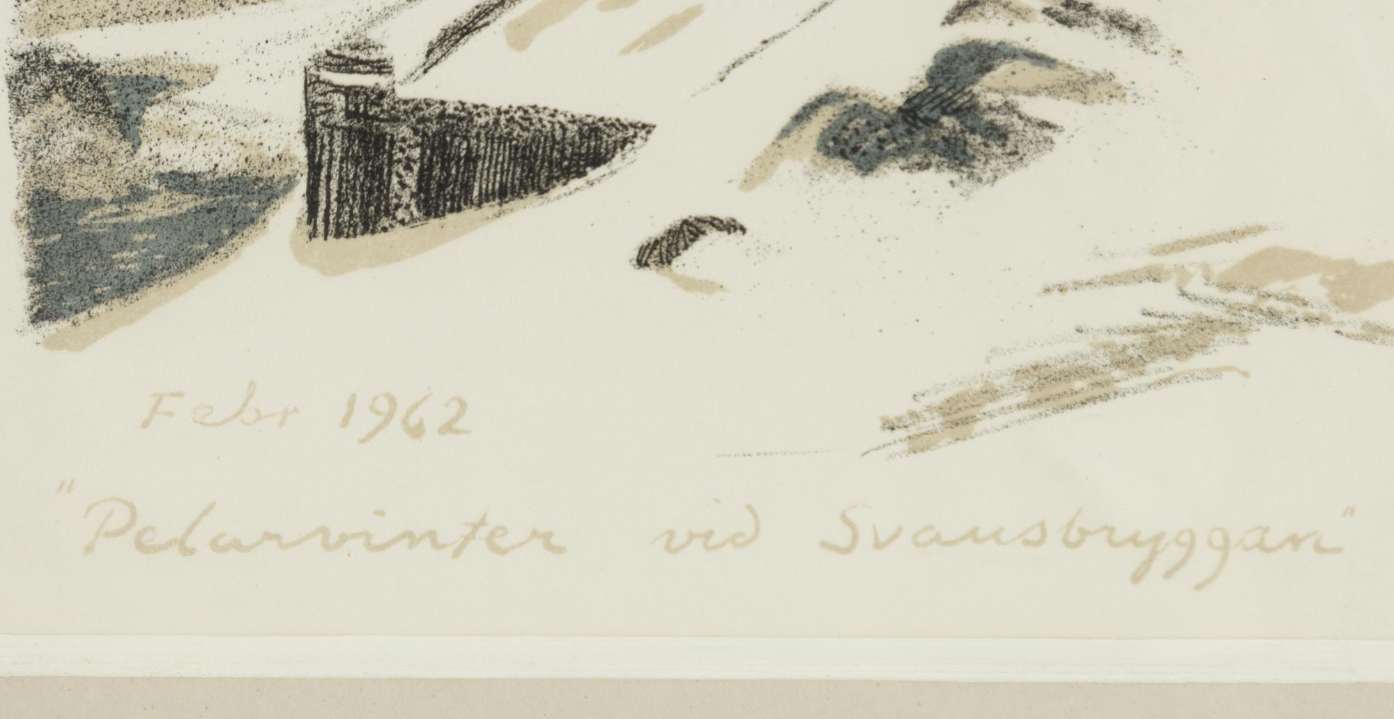 Roland Svensson, "Pelarvinter vid Svansbryggan".