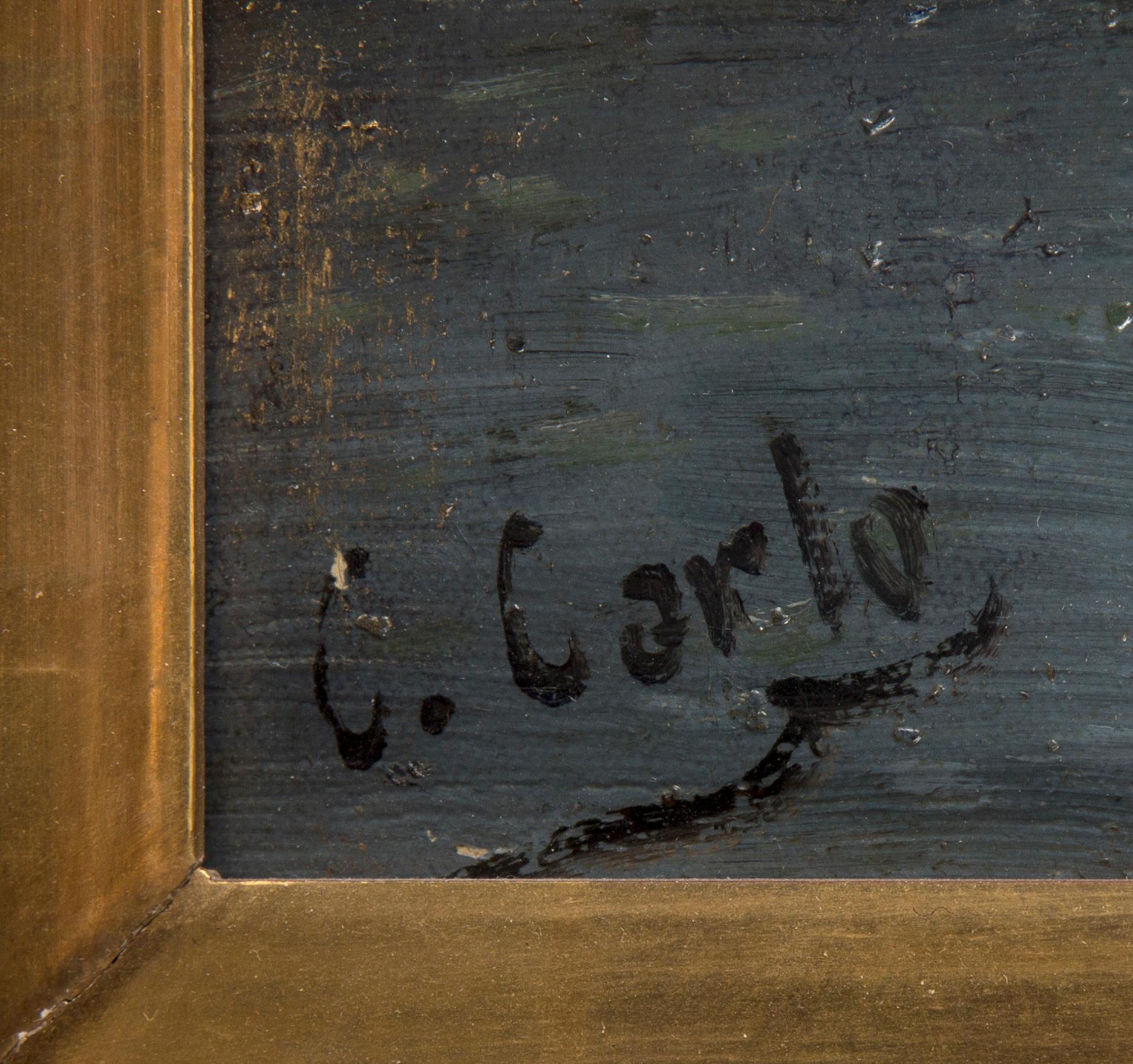 KARL KAUFMANN, oil on canvas, signed C Carlo.