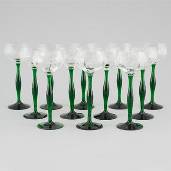 REMMARE, 12 st, glas, Kosta Boda, 1900-tal.
