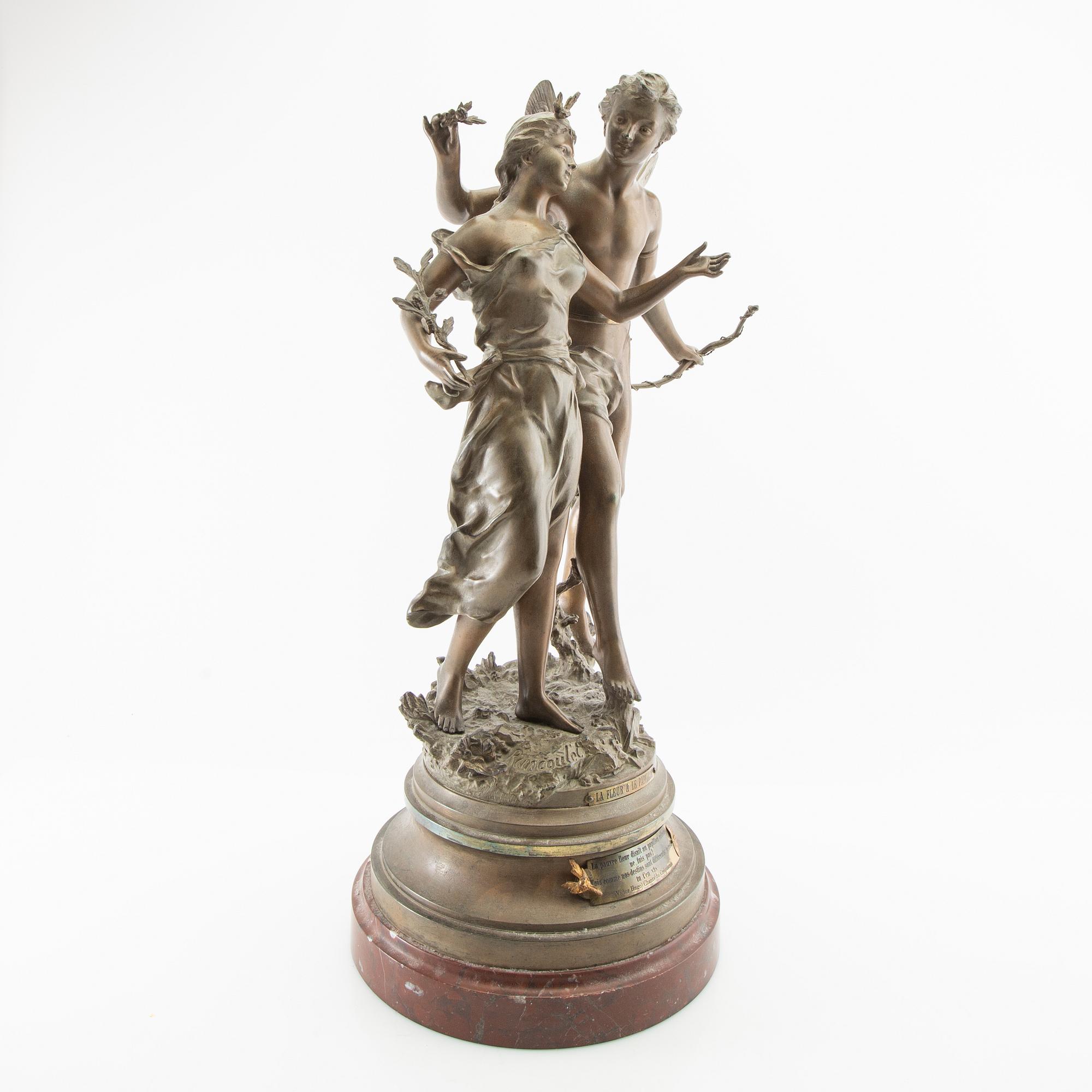 Ernest Rancoulet, efter skulptur "La fleur et le papillon".
