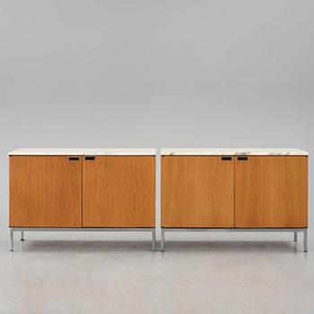 Florence Knoll, a pair of sideboards, Knoll, 1970s.