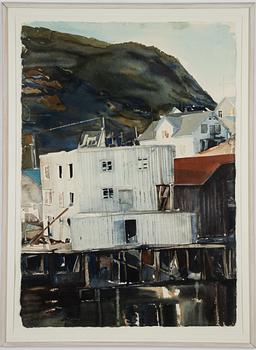 Lars Lerin, Fiskeläge, Nyksund, Norge.