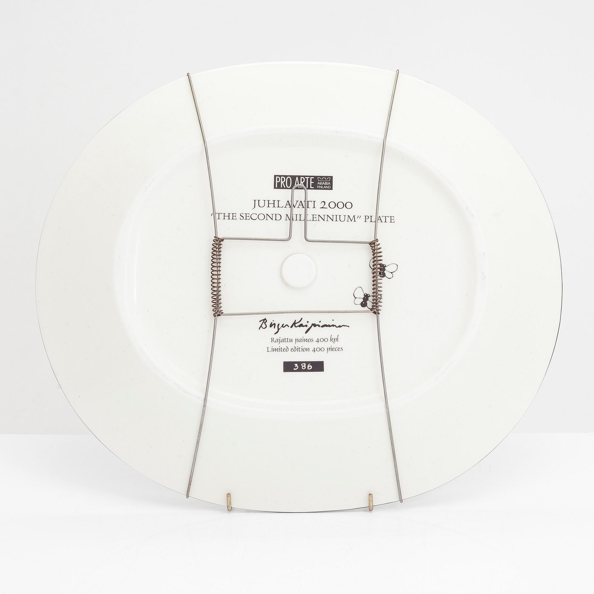 Birger Kaipiainen, fat, "Jubileumsfat 2000", 386/400. Pro Arte, Arabia.