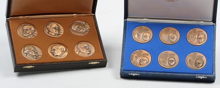 PARTI MEDALJER, ca 50 st. Sverige och Finland.