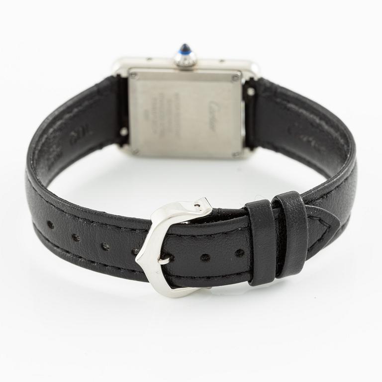 Cartier, Tank Must, "SolarBeat", wristwatch, 29.5 x 22 mm.