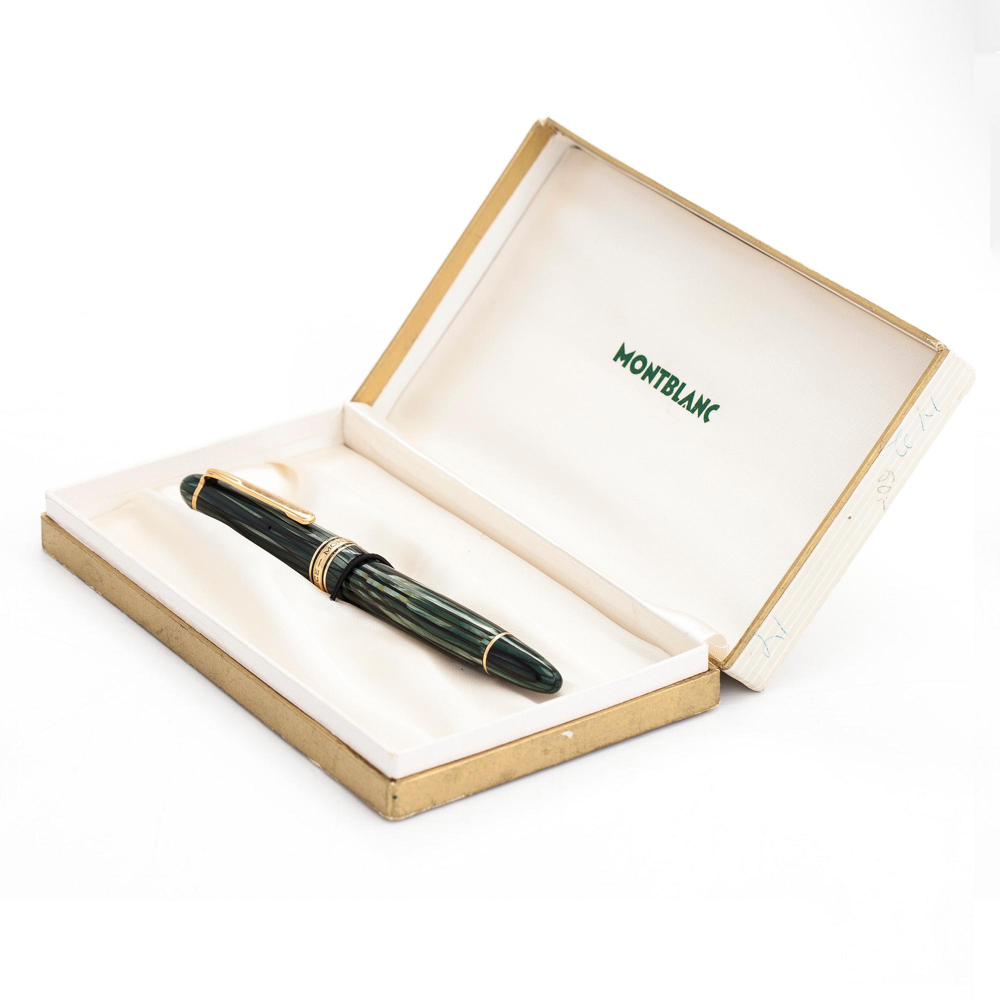 A mid 20th century "Masterpiece M 144G" Montblanc fountain pen.