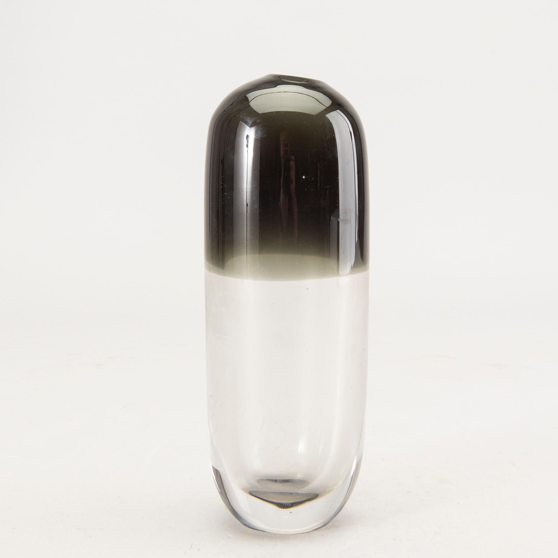 Timo Sarpaneva, a signed and dated glass vase.