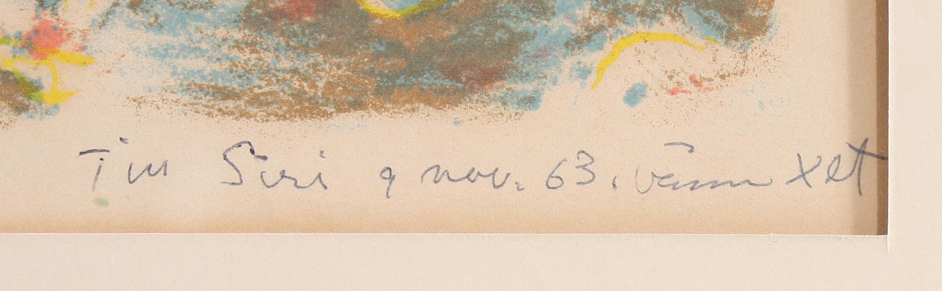 SVEN X:ET ERIXSON, färglitografi, sign o numr "246/260".