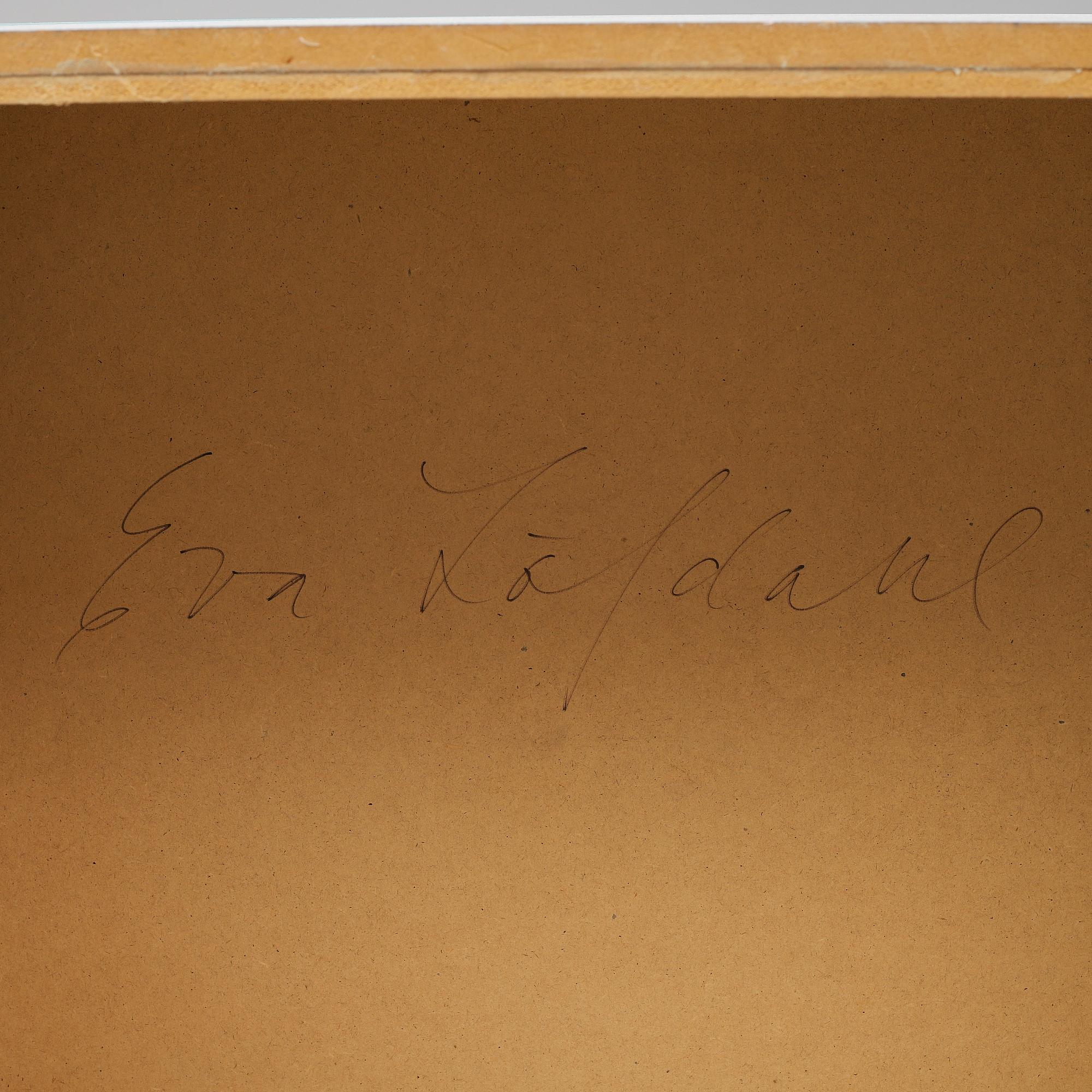 EVA LÖFDAHL, wall object. Signed on verso.