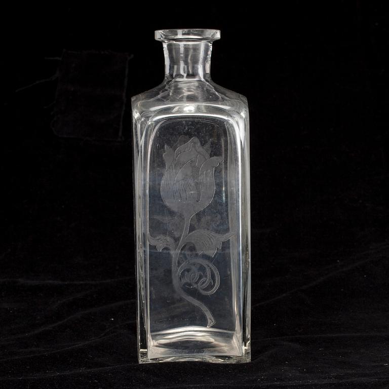 FLASKA, glas, 1900-talets början.