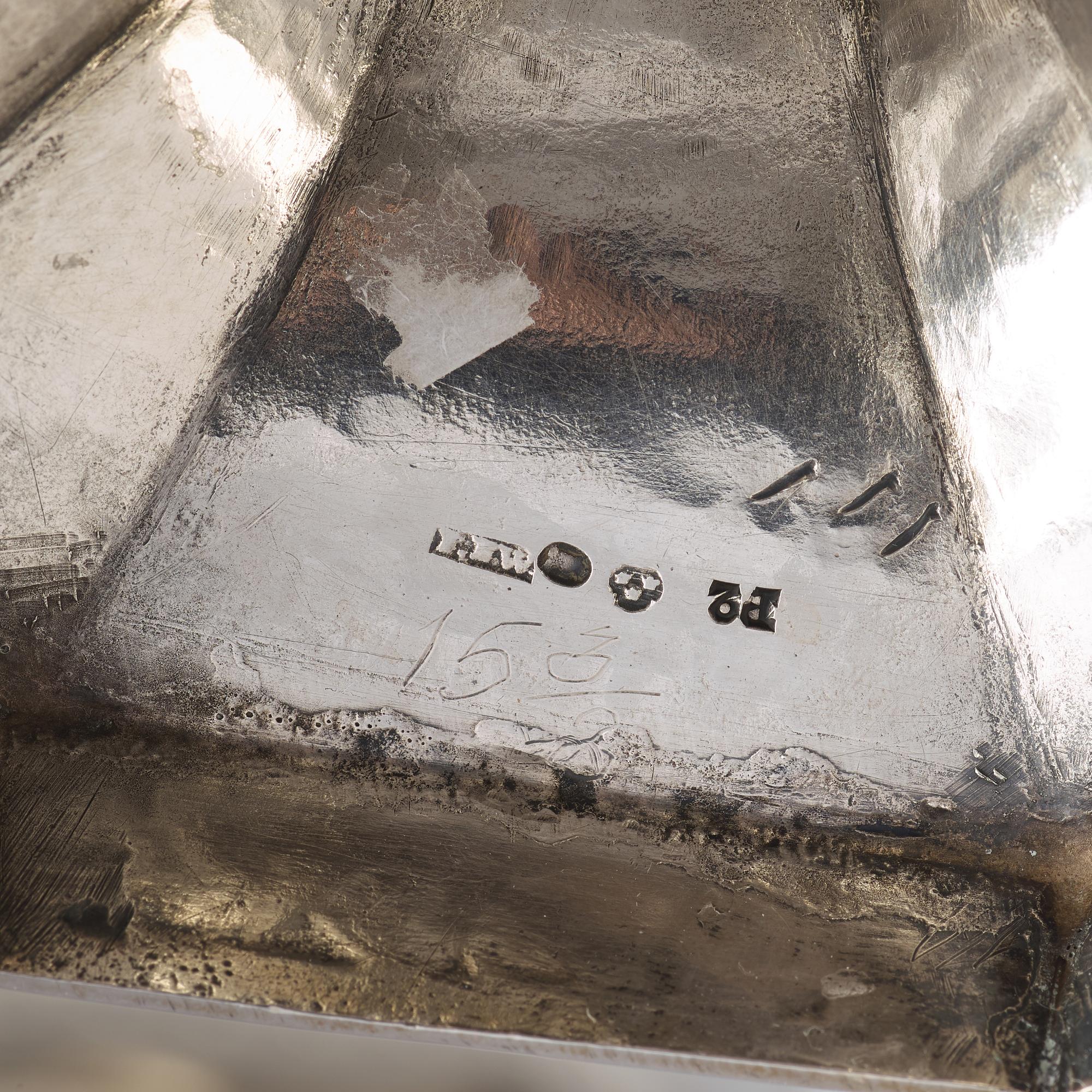 Johan Fredrik Wildt, ljusstakar, ett par, silver, Stockholm 1797. Sengustavianska.