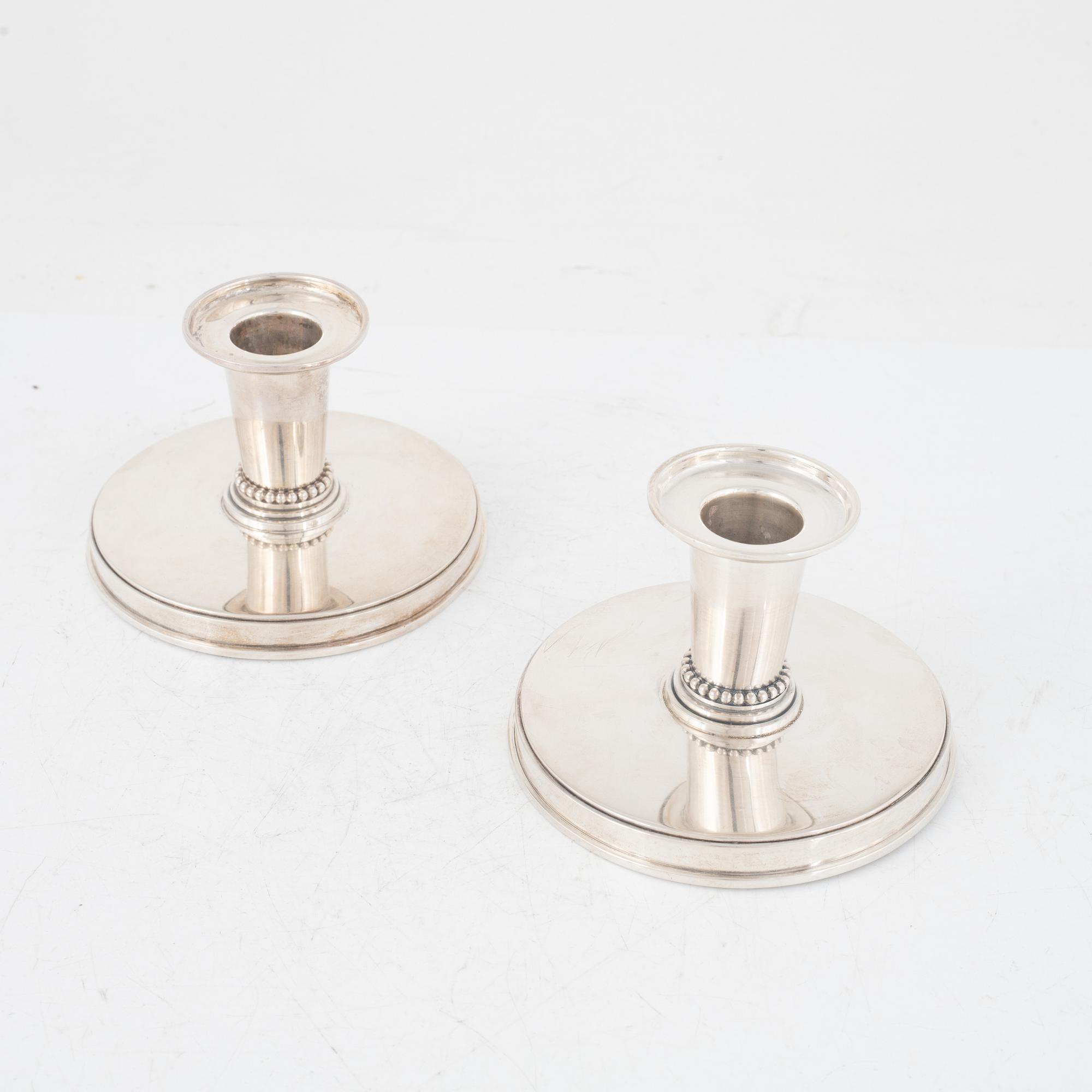 Ljusstakar, ett par, Atelier Borgila, Stockholm 1956.