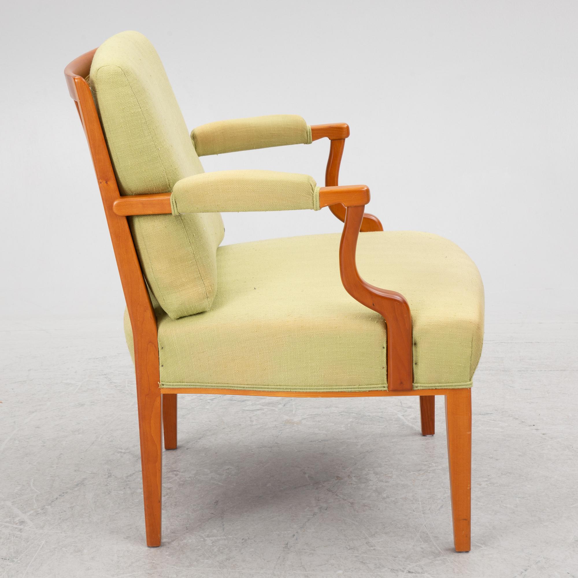 Josef Frank, a model 969 armchair, Firma Svenskt Tenn, Sweden.
