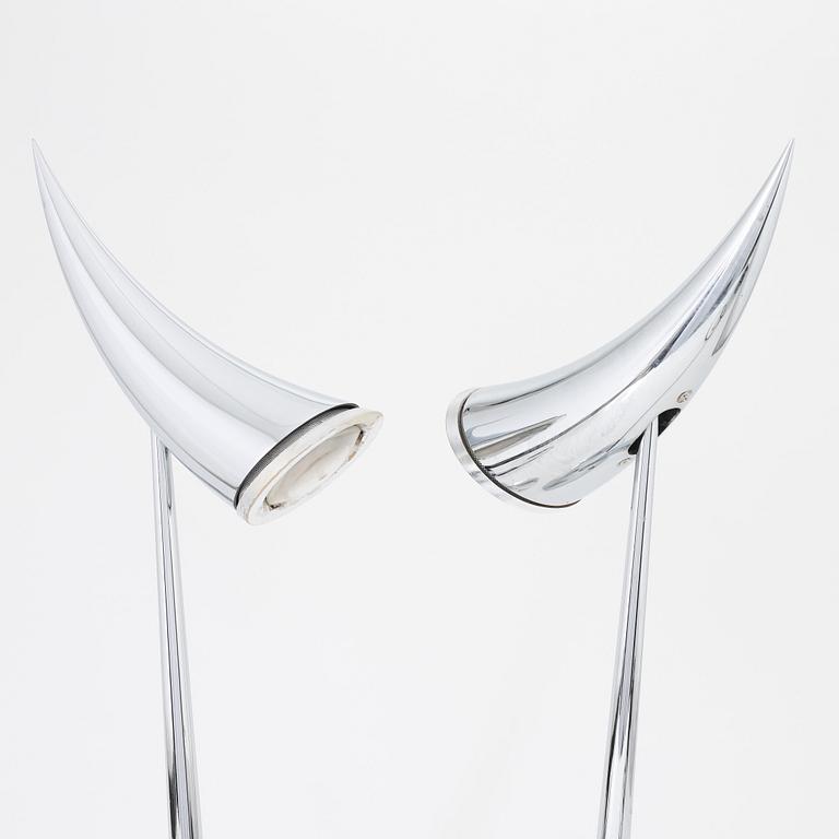 Philippe Starck, a pair of 'Ara' table lamps from Flos, Italy.