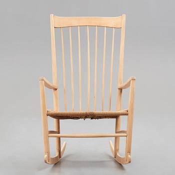HANS J WEGNER, a rocking chair, model J12, FDB Møbler, Denmark, 1940's.