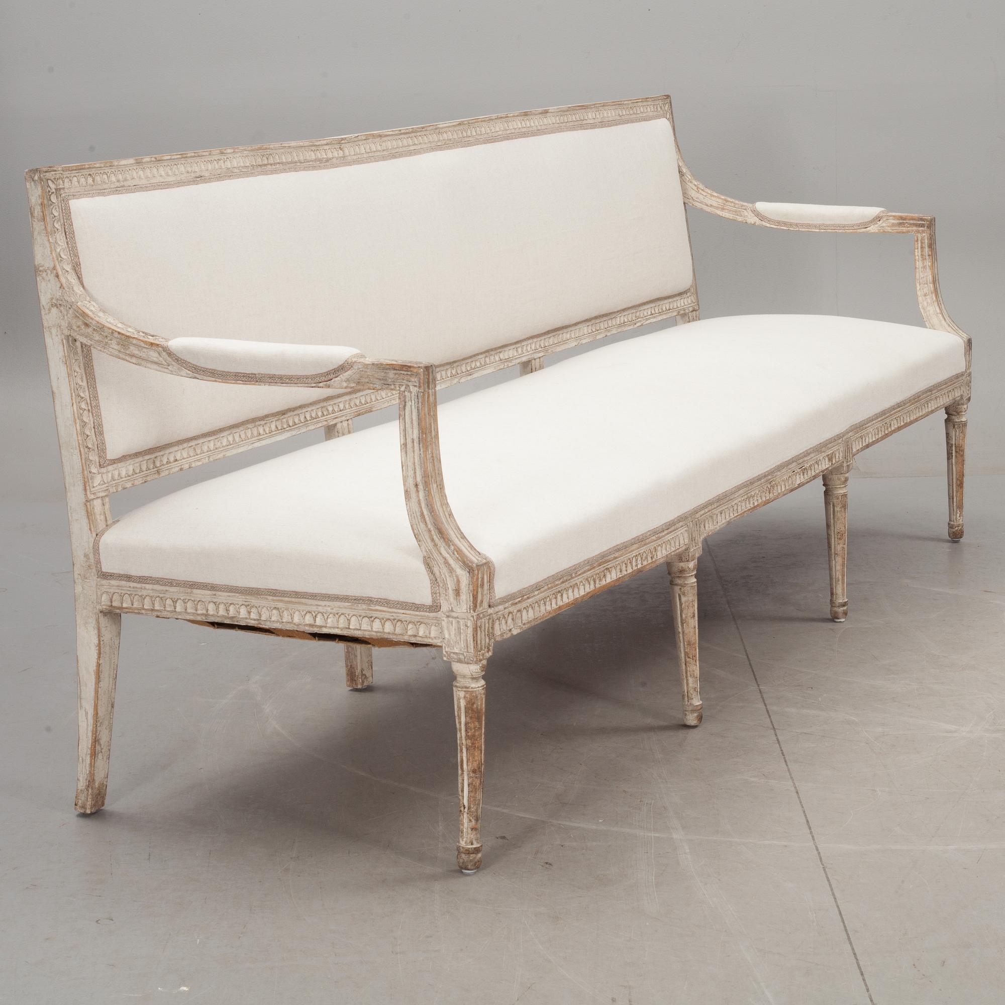 SOFFA, sengustaviansk, omkring 1800.