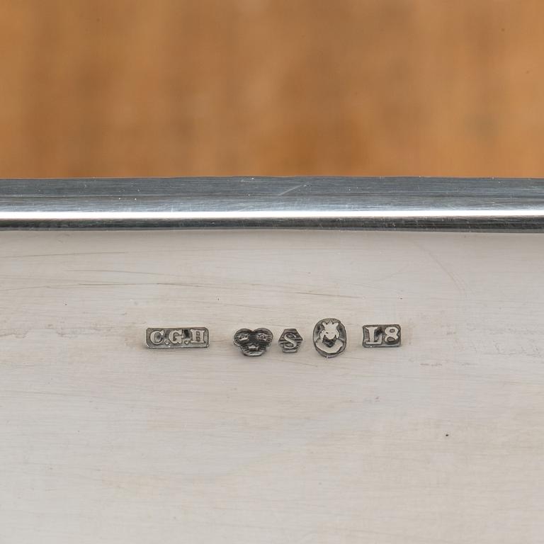 CIGARETTASK, silver. CG Hallberg, Stockholm 1937.