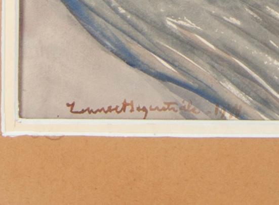 LENNART SEGERSTRÅLE, akvarell, signerad och daterad 1944.