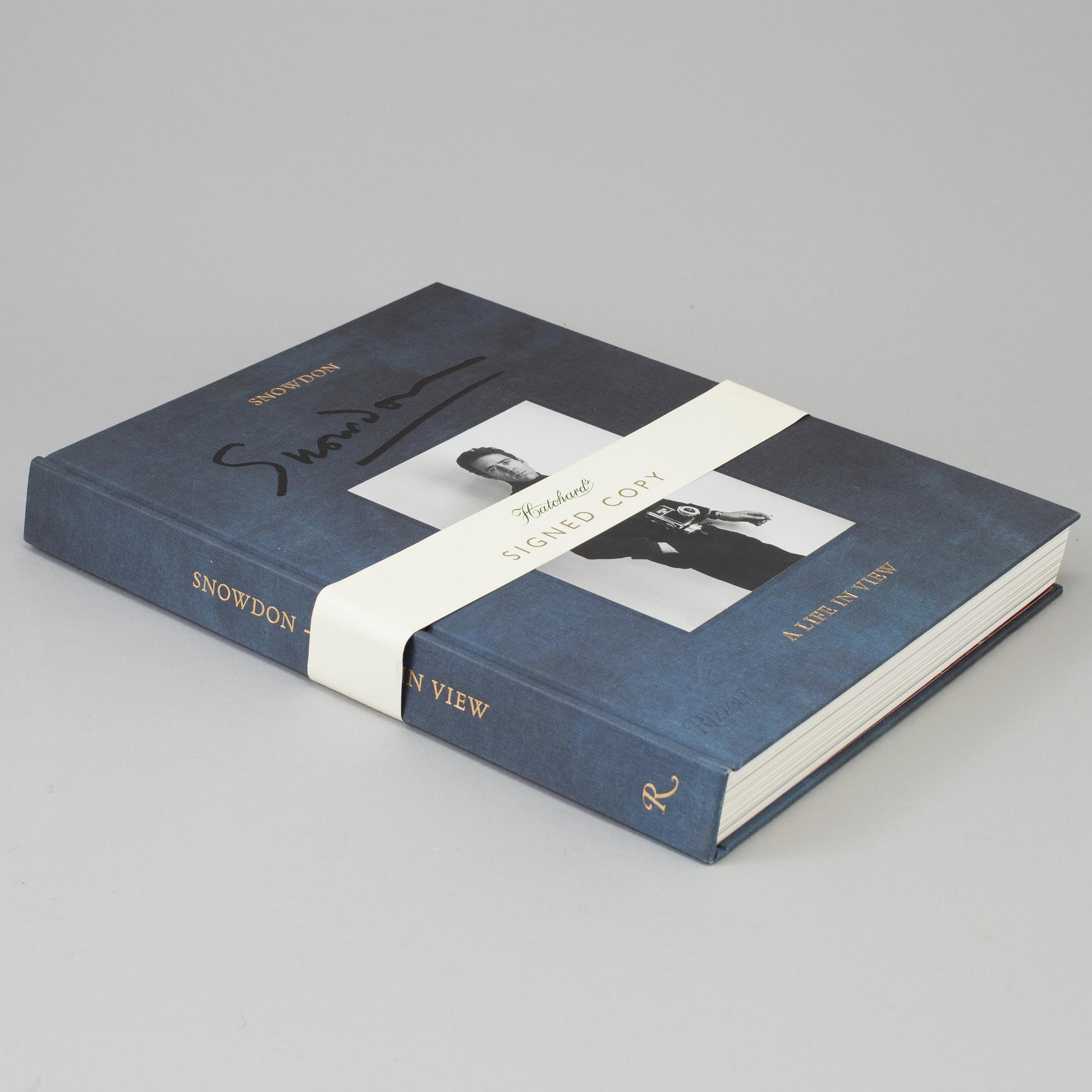 LORD SNOWDON, book, signed.