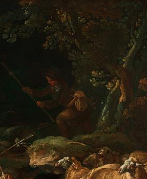 Jean-Baptiste Huet Circle of, Fable with Foxes after La Fontaine.