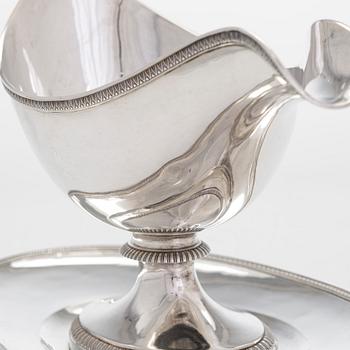 Såskanna, silver, Frankrike 1819-38. Mästarstämpel GJAB. Senempir.
