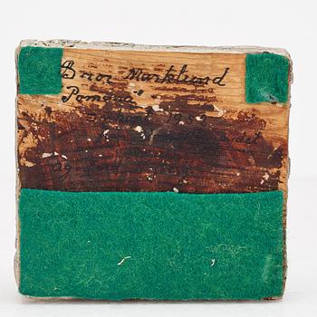 BROR MARKLUND, bronze sculpture, signed Bror Marklund, numbered 8/85, dated 1945.