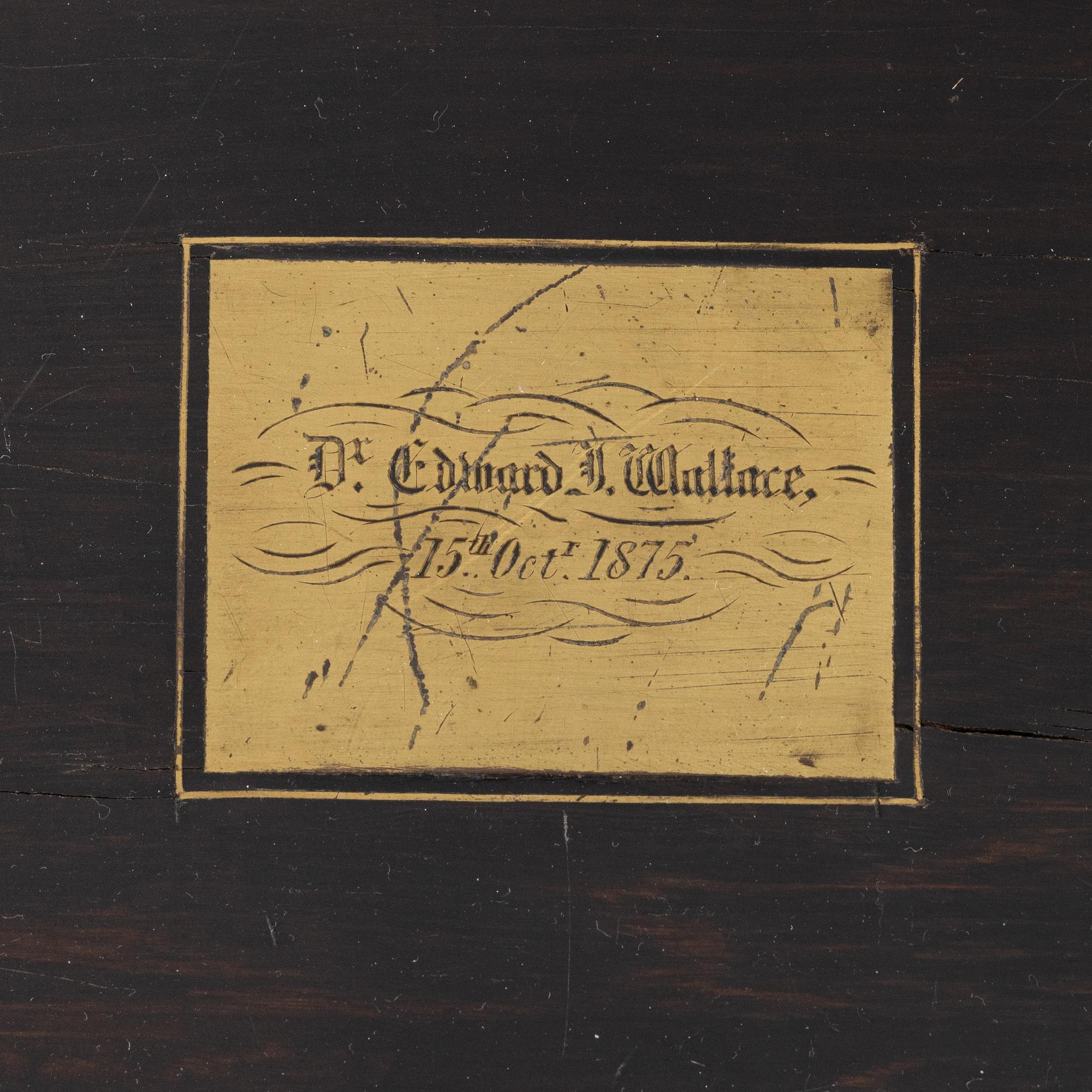 A Victorian writing slope, 1870's.