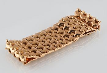 ARMLÄNK, 18K guld, italienska stämplar. Vikt 44,3 gram.