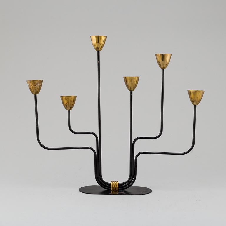 GUNNAR ANDER, a candelabrum, Ystad Metall, second half of the 20th century.