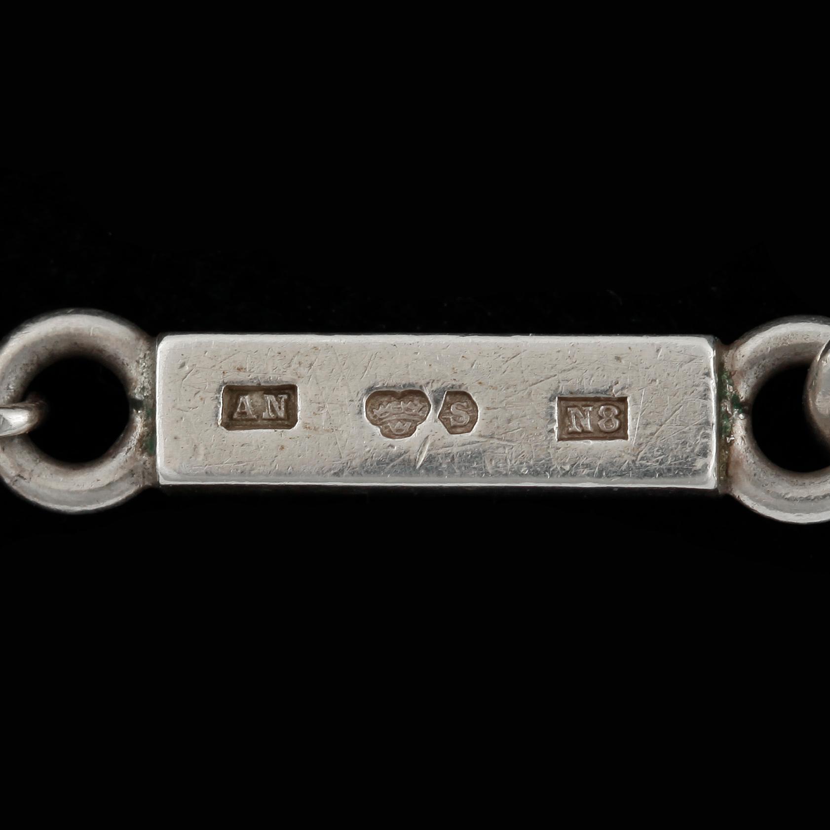 ARMBAND, sterling silver, Wiwen Nilsson, Lund 1939. Vikt ca 22 gram.
