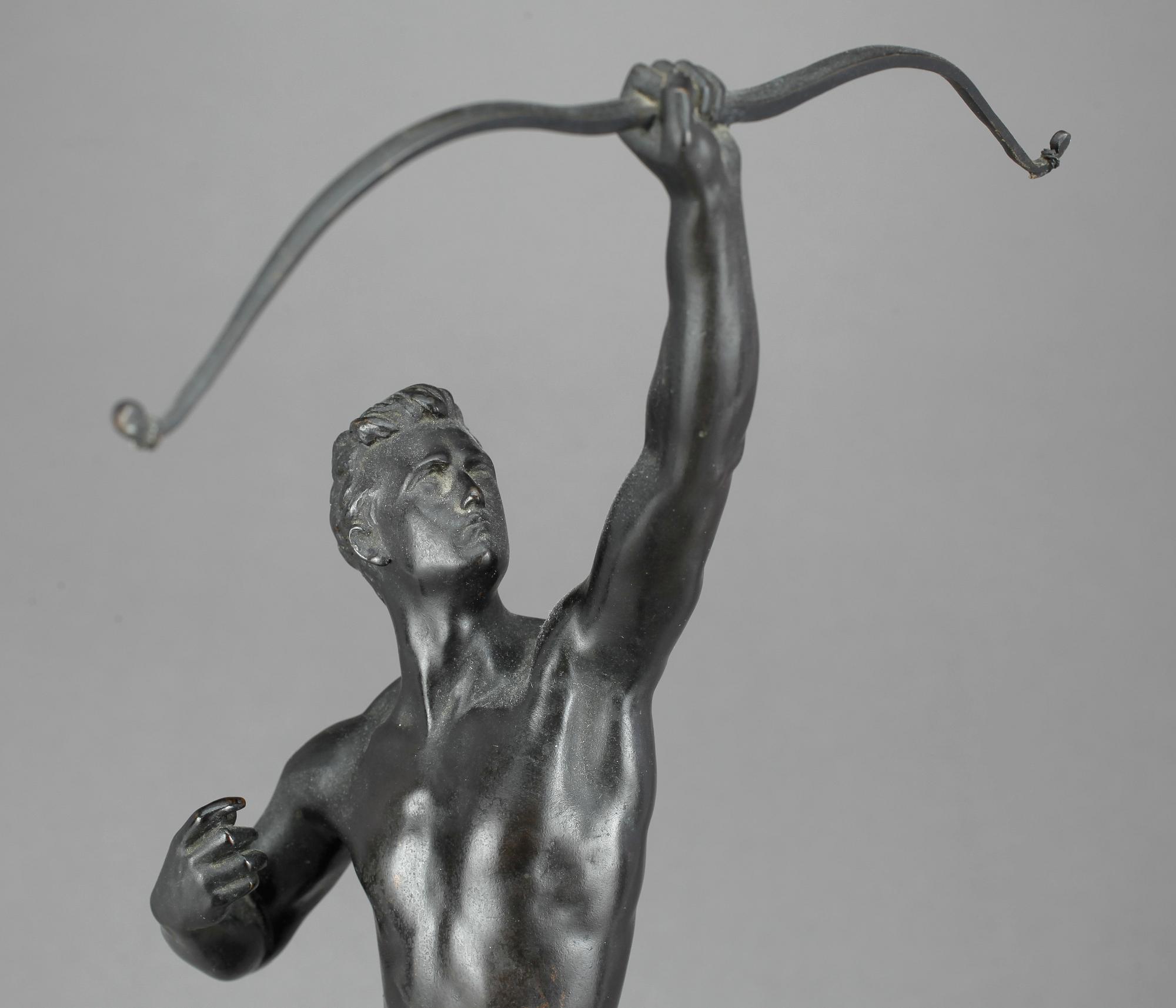 JOSEPH JOHANNES UPHUES, efter. Skulptur, brons. Signerad.