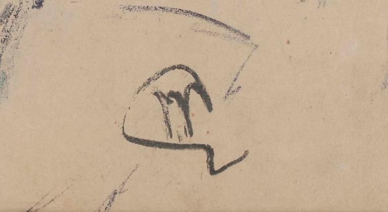 EEMU MYNTTI, Mansporträtt, pastell på papper, sign.