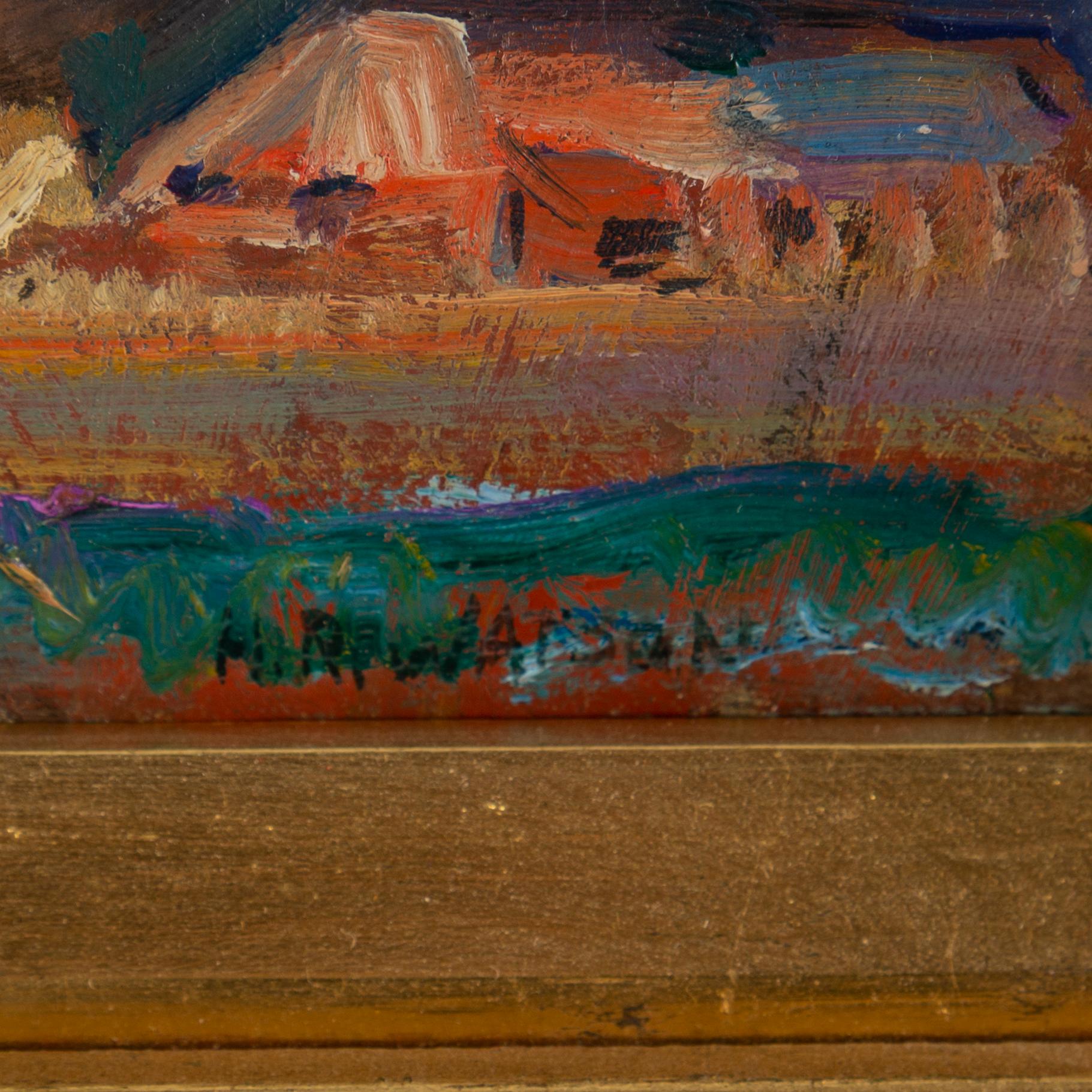 HOMER RANSFORD WATSON, oil on paper-panel, signerad.