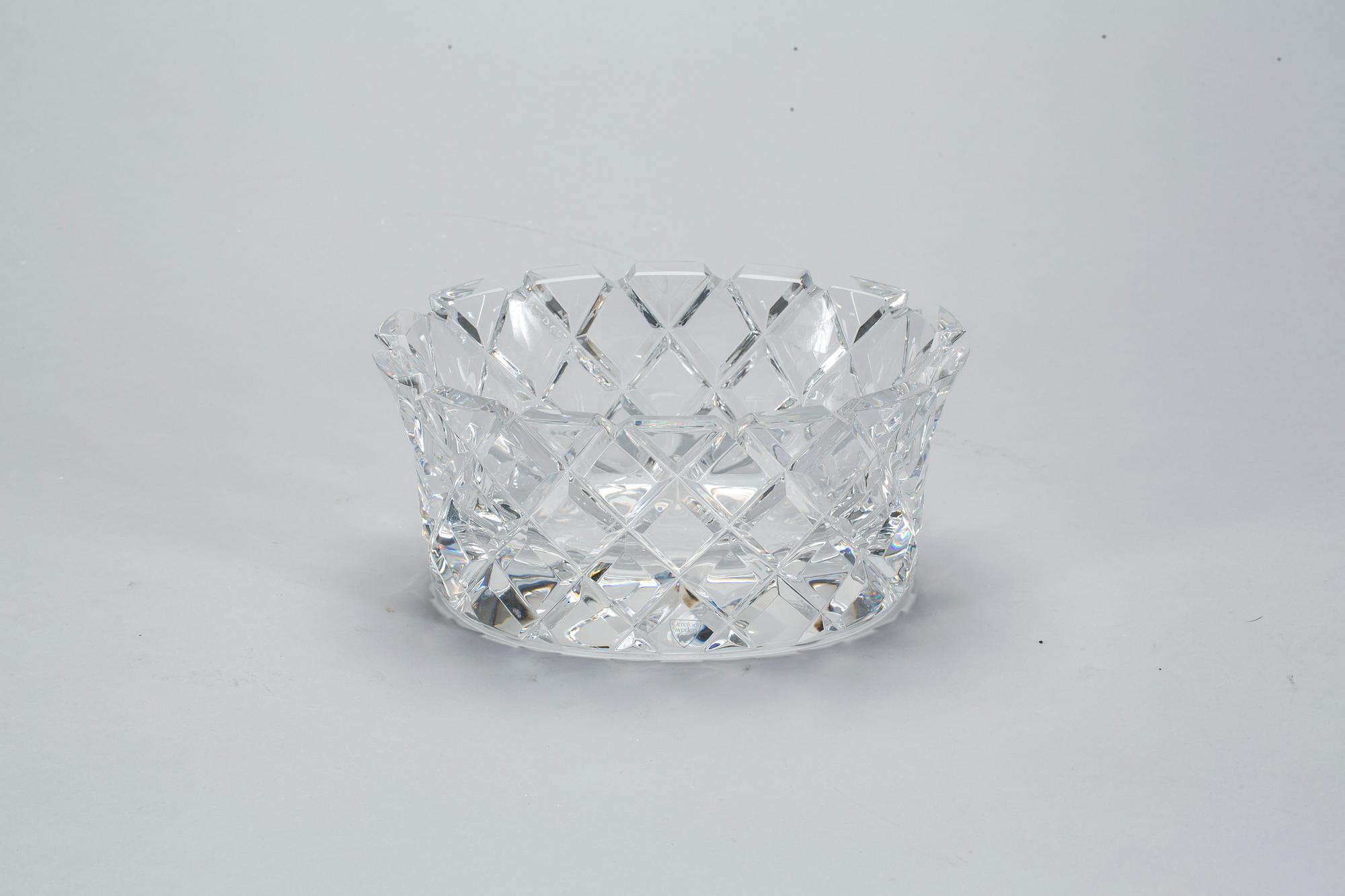 SKÅL, glas, "Sofiero", Gunnar Cyrén, Orrefors, 1900-talets andra hälft.