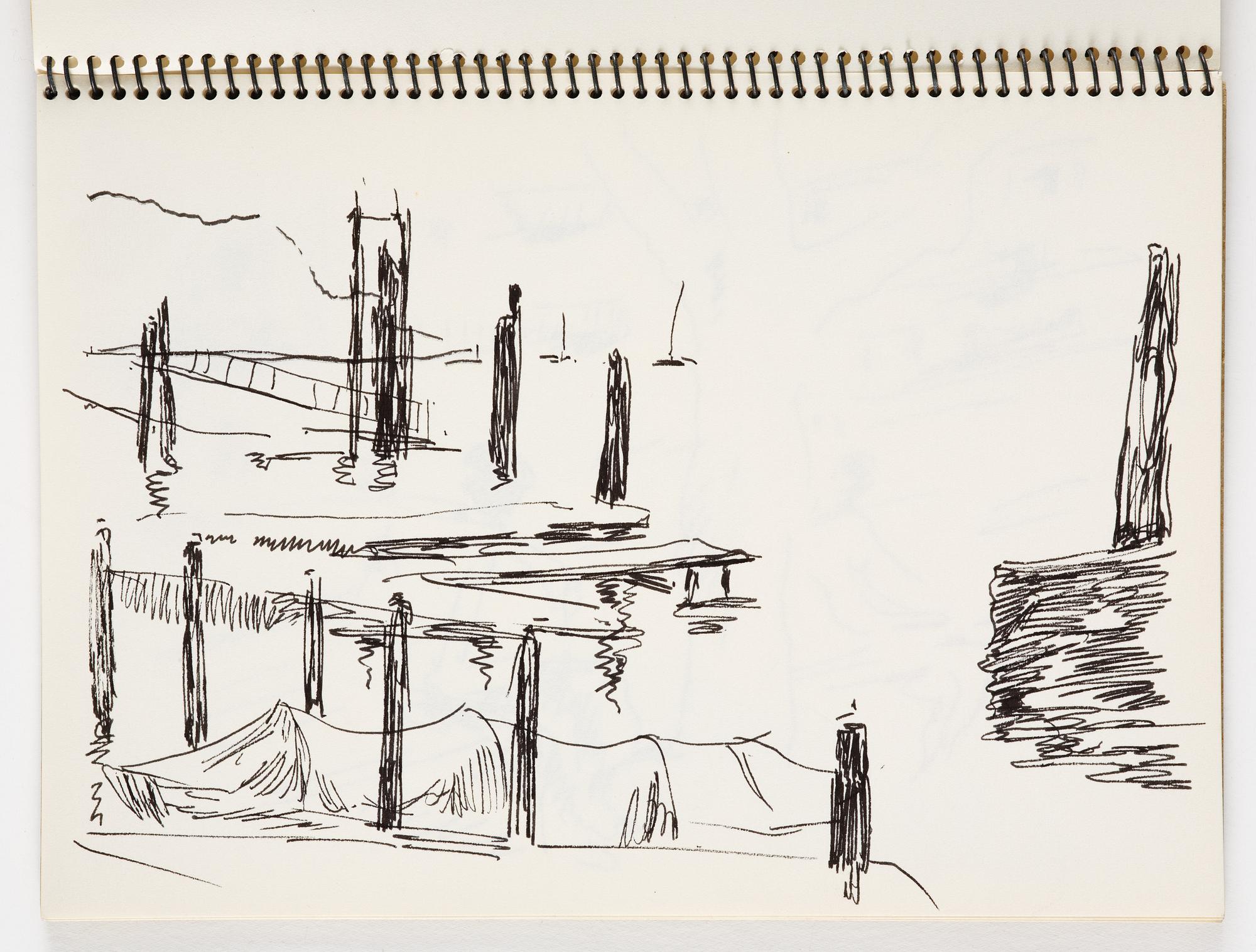 Lotte Laserstein, 4 skissböcker med blyertsteckningar.