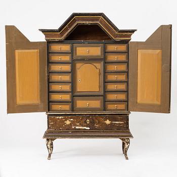 A Swedish late baroque cabinet, mid 18th century.
