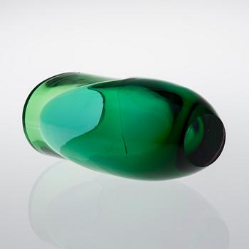 HEIKKI ORVOLA, VAS, glas, "Blomma". Signerad Nuutajärvi Notsjö, etikettmärkt 1971-75.