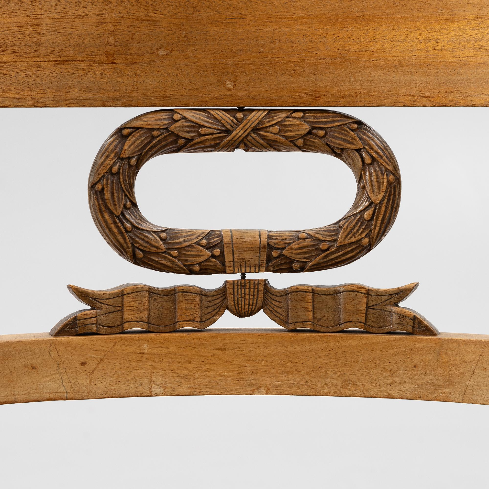 Desk chair, Karl Johan, 19th century.